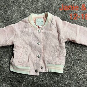 Janie and Jack Light Pink Puffer Jacket size 12-18m